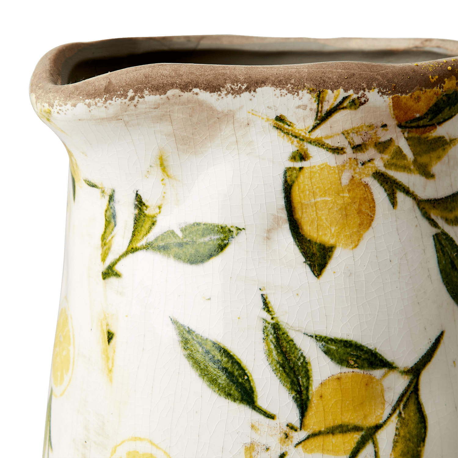 Carafe en grès - Motif citron - LEMONA - Koddel.com