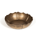 Bol en laiton incrusté de motifs feuilles Ø 36 cm - Lotus - Koddel.com