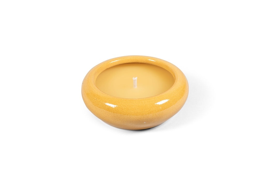 Bougie coupe céramique PAMONA –  Ø28 cm