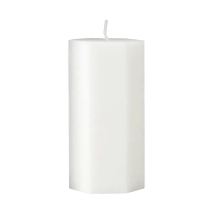 Bougie blanche dentelle - Effet toile d'araignée - Koddel.com
