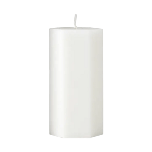 Bougie blanche dentelle - Effet toile d'araignée - Koddel.com