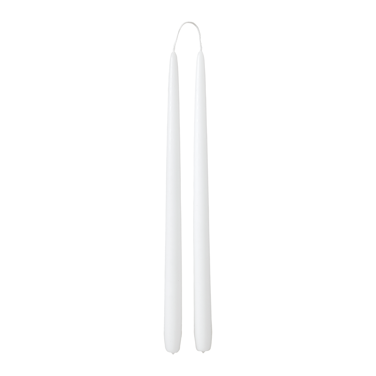 Chandelle blanche de paraffine, Ø2,2 × H35 cm - Ljus - Koddel.com