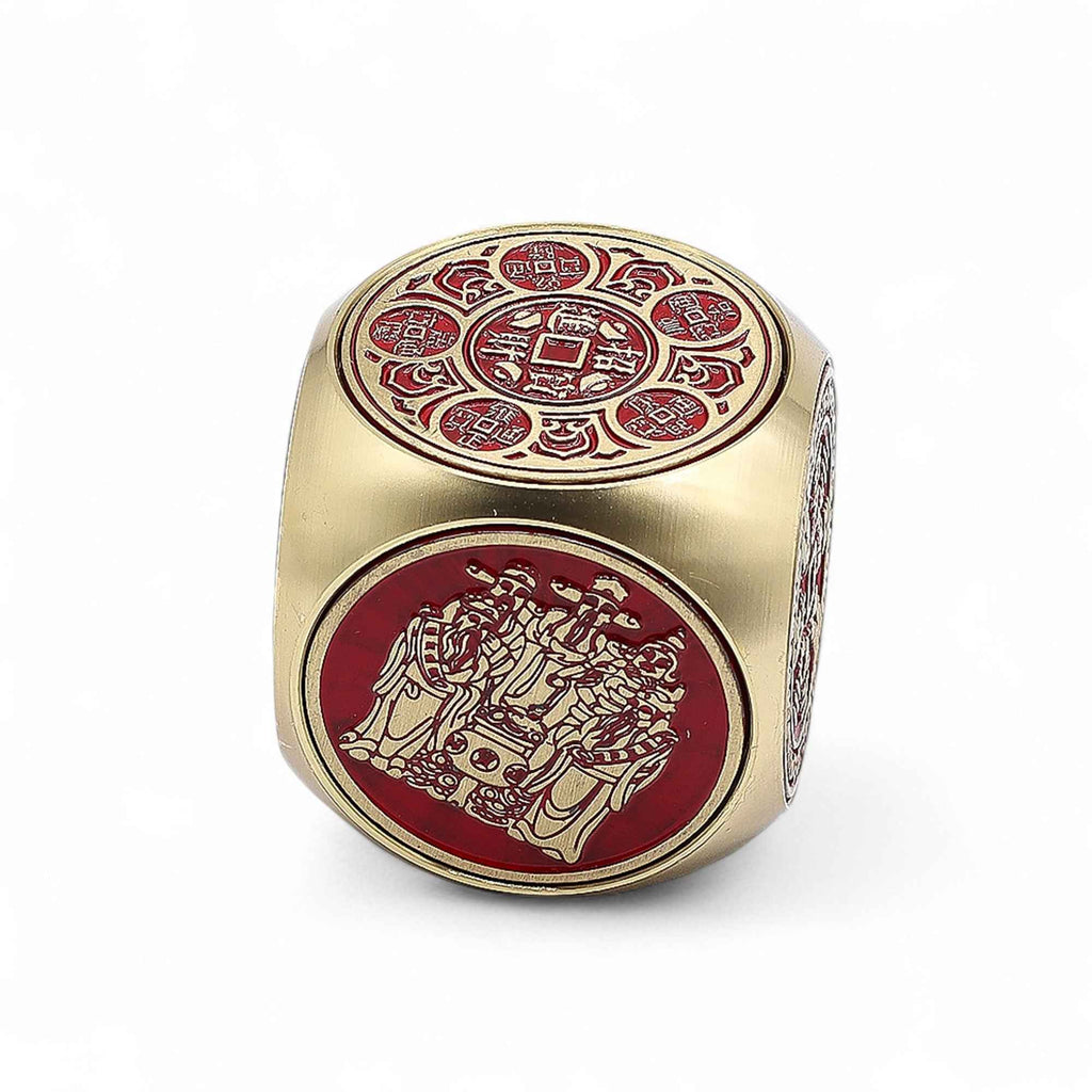 Cube de prospérité FENG SHUI sous cloche en verre