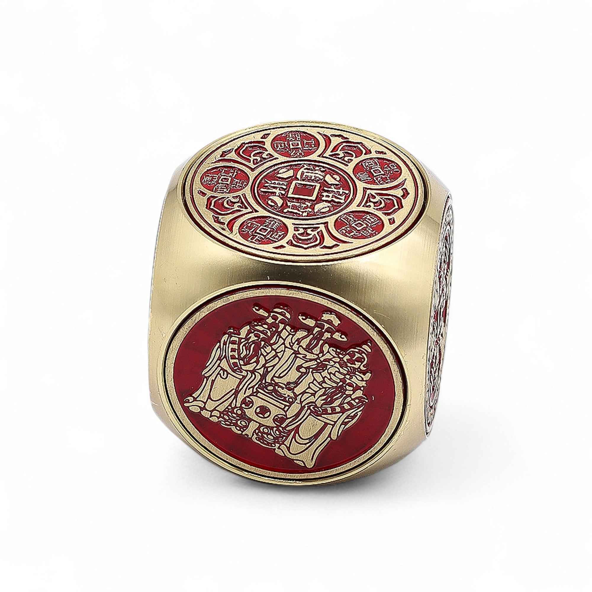 Cube de prospérité FENG SHUI sous cloche en verre