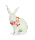 Lapin décoratif avec fleur H36 cm, blanc - Kanin - Koddel.com