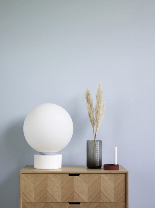 Lampe en verre et marbre blanc - Koddel.com
