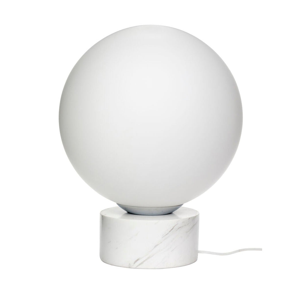 Lampe en verre et marbre blanc - Koddel.com