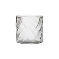Photophore Twist 14x14 cm en verre transparent