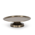 Plateau sur pied en fer – Ø45 x H12 cm – Laiton vieilli - Koddel.com