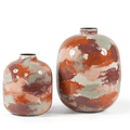 Grand vase décoratif en faîence, peint à la main Ø40 X H50 cm - Koddel.com