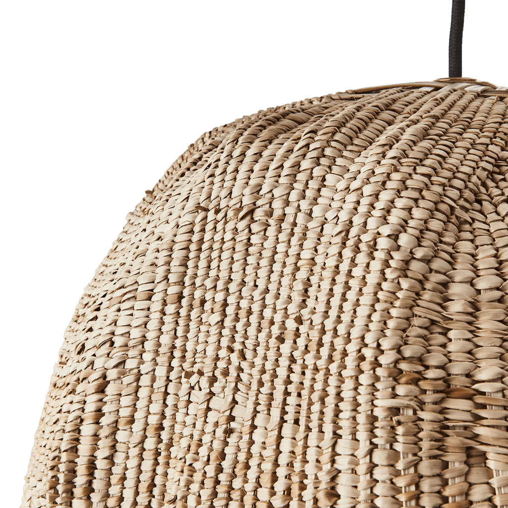 Grand ensemble de 3 abat - jour tressés à franges – Nature - Koddel.com