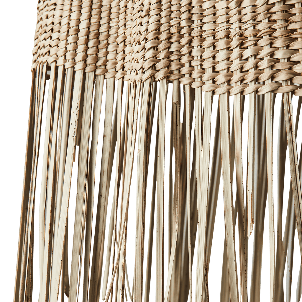 Grand ensemble de 3 abat - jour tressés à franges – Nature - Koddel.com