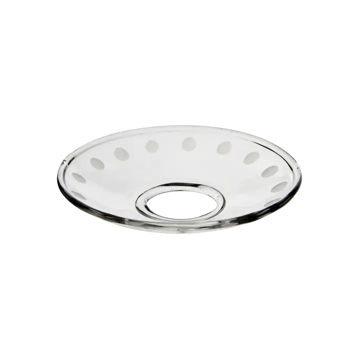 Lot de bobèches en verre soufflé avec décoration NEO - Koddel.com