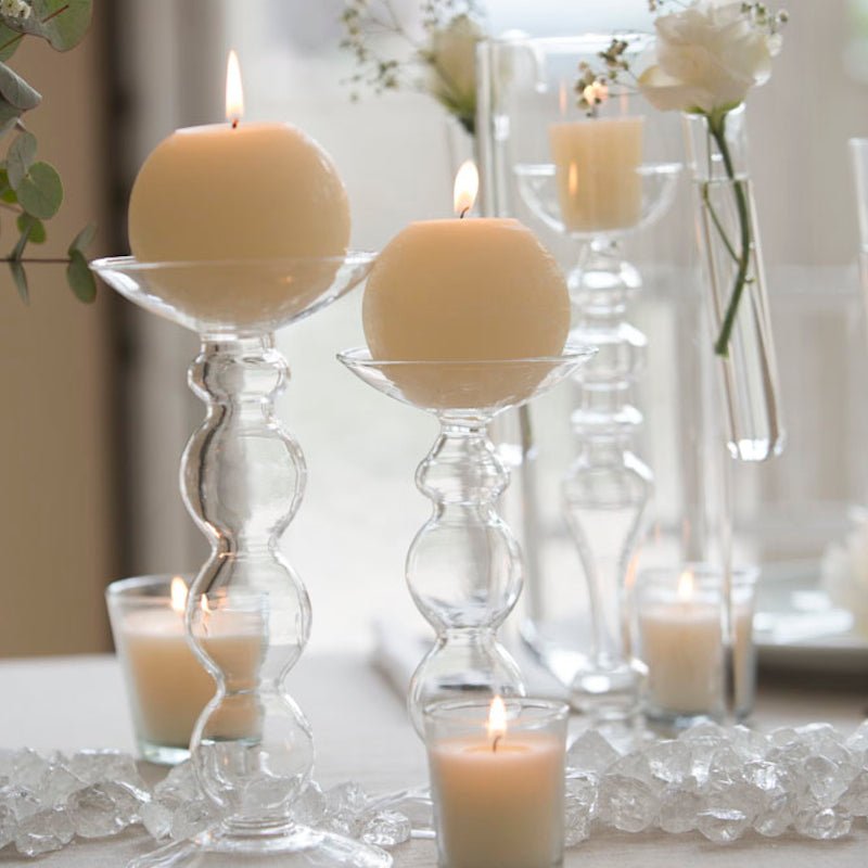 Bougeoir en verre soufflé Lisbonne - Élégance intemporelle - Koddel.com