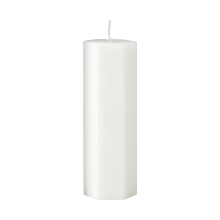 Bougie blanche dentelle - Effet toile d'araignée - Koddel.com
