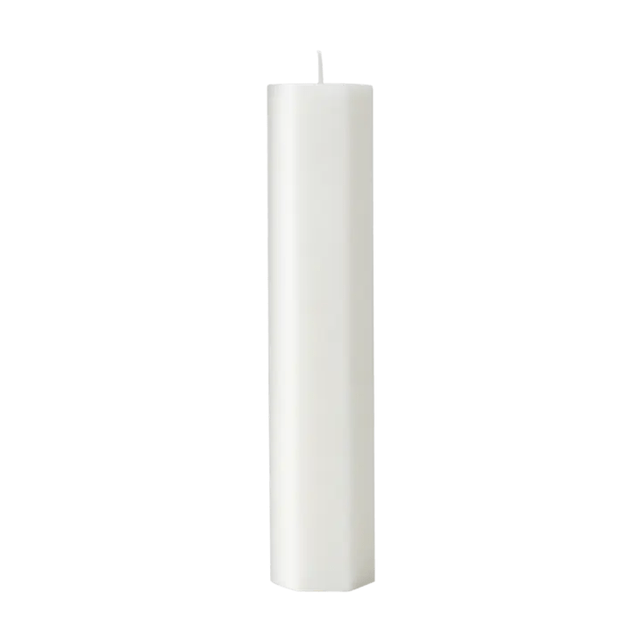 Bougie blanche dentelle - Effet toile d'araignée - Koddel.com