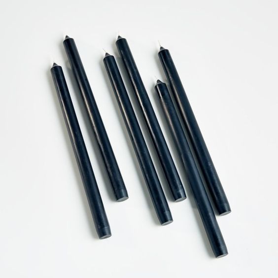 Bougie chandelle noir profond - Koddel.com