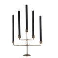 Chandelier scandinave en laiton 5 branches - Koddel.com