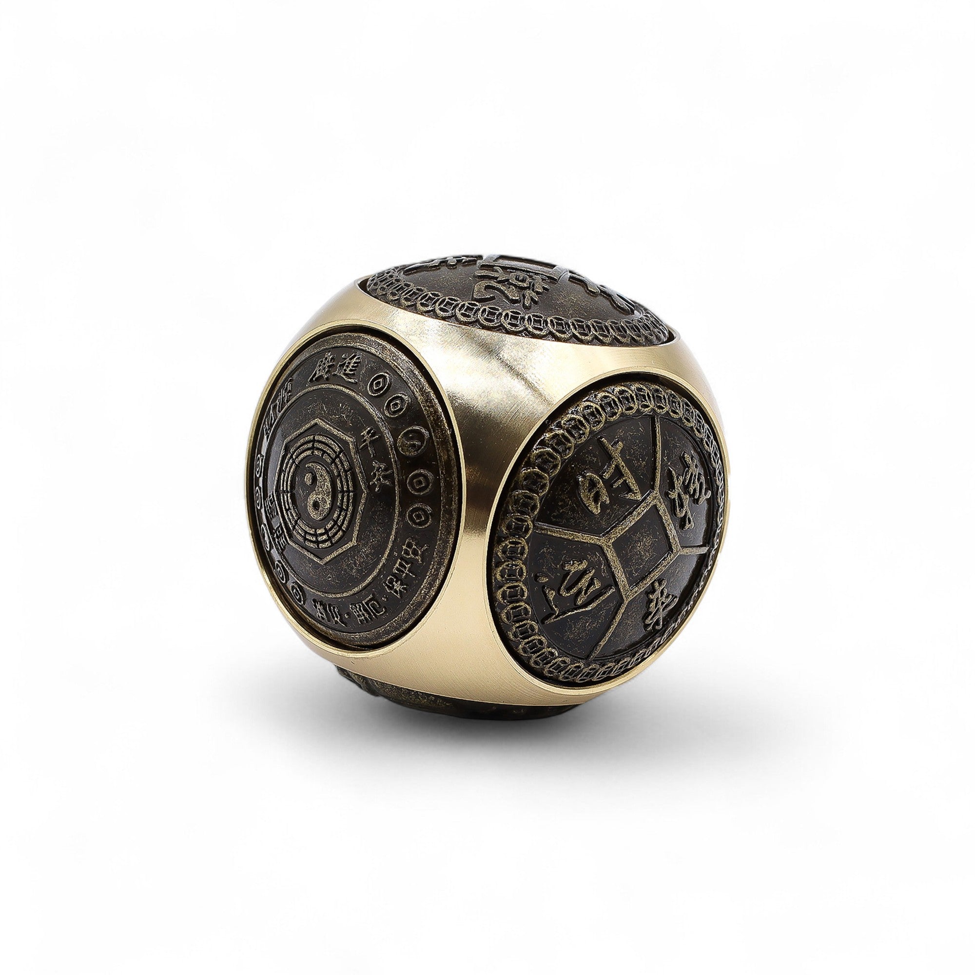 Dé de richesse Feng Shui - Laiton arrondi - Koddel.com