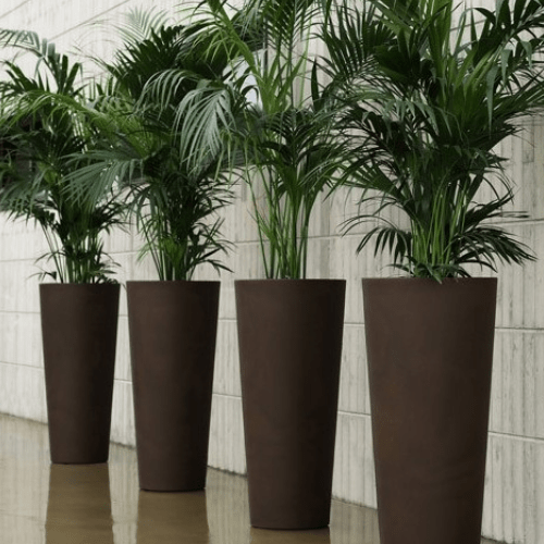Grand pot longiligne blanc - Intérieur / Extérieur ELLA - Koddel.com