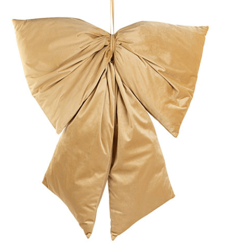 Nœud décoratif en velours - Camel doré H88 cm - Koddel.com