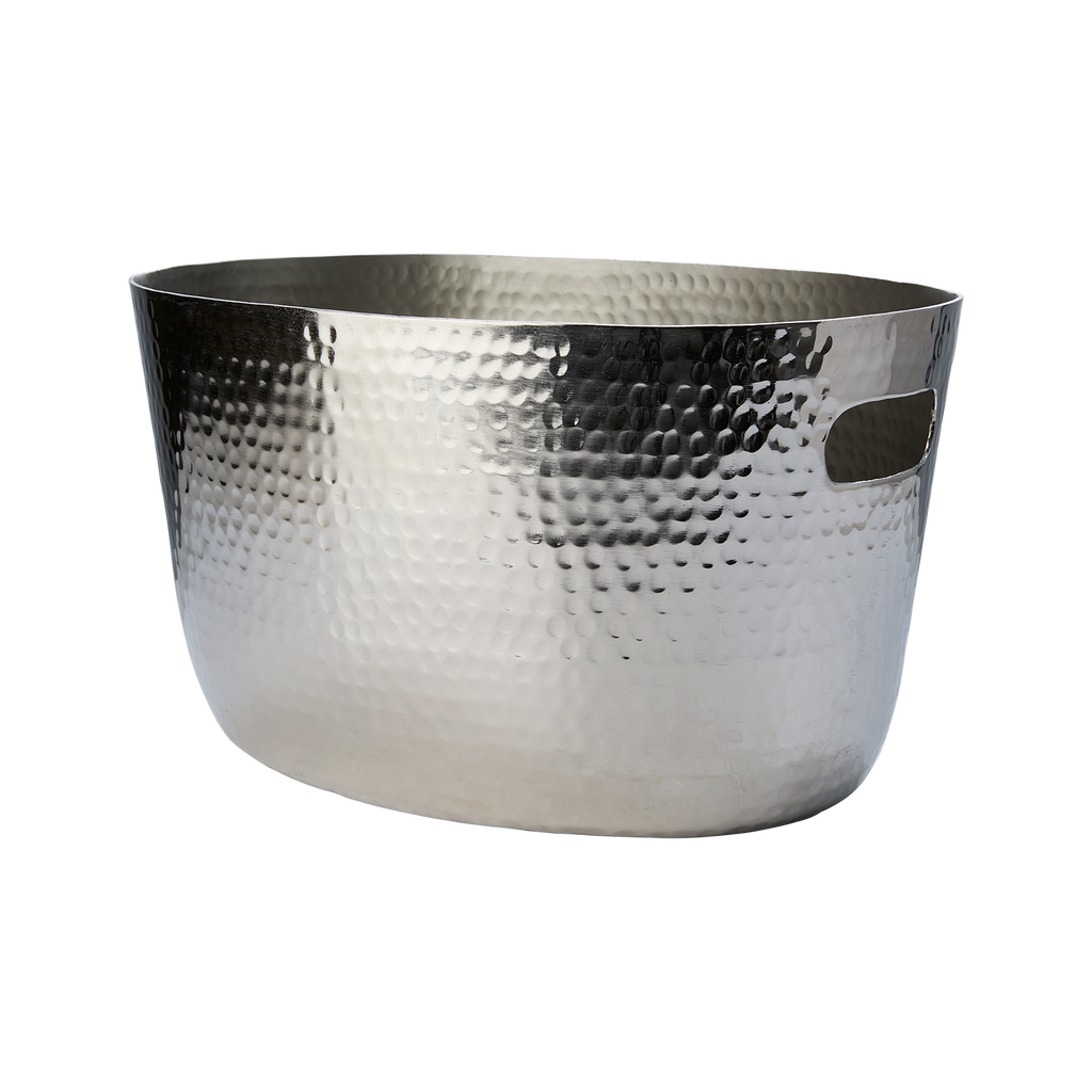 Cubo de champán grande martillado - L37 x H20 cm
