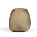Vase Romance – Verre finition pierre fumée – Coupe verticale – 32 × 20 × 34 cm - Koddel.com