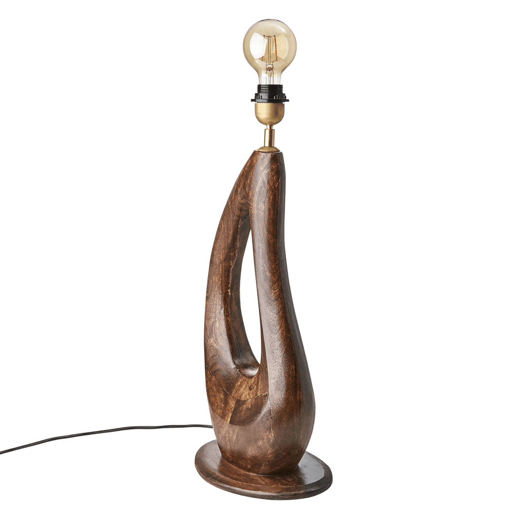 Grand pied de lampe moderne en bois - PANAMA - Koddel.com