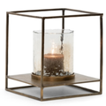 Lanterne "Square & Hammered Glass"