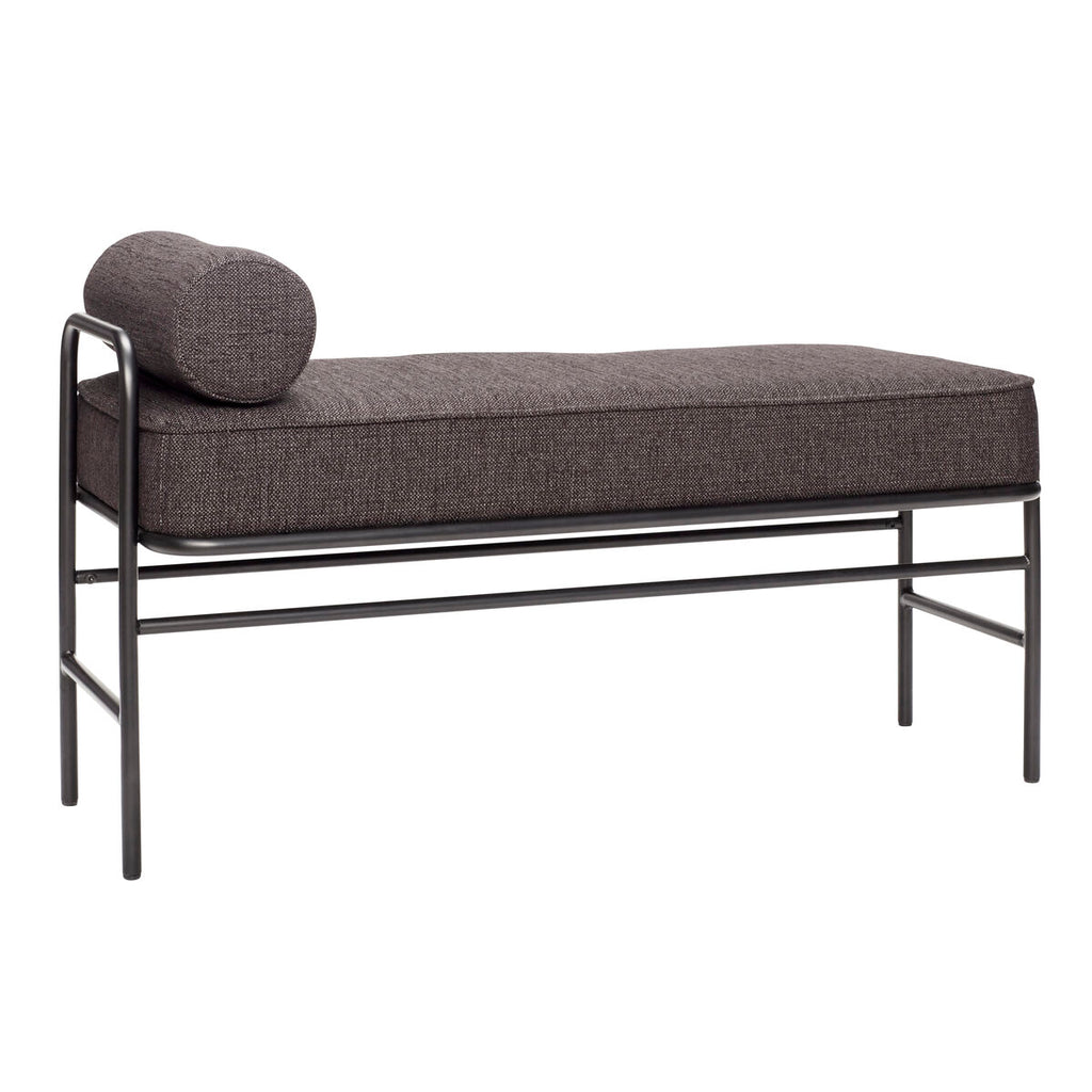 Banc en métal et tissu, design contemporain - PIPE - Koddel.com
