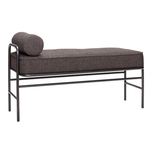 Banc en métal et tissu, design contemporain - PIPE - Koddel.com