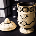 Pot d’apothicaire Ginkgo en mosaïque d’os - Édition artisanale française - Koddel.com