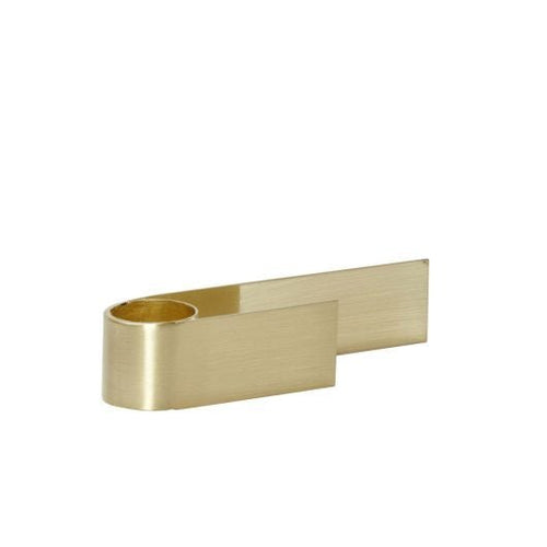 Bougeoir en laiton brossé (lot de 2) - Roll - Koddel.com
