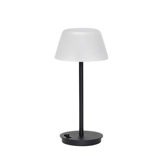 Lampe portative salon - Verre noir dépoli - Koddel.com
