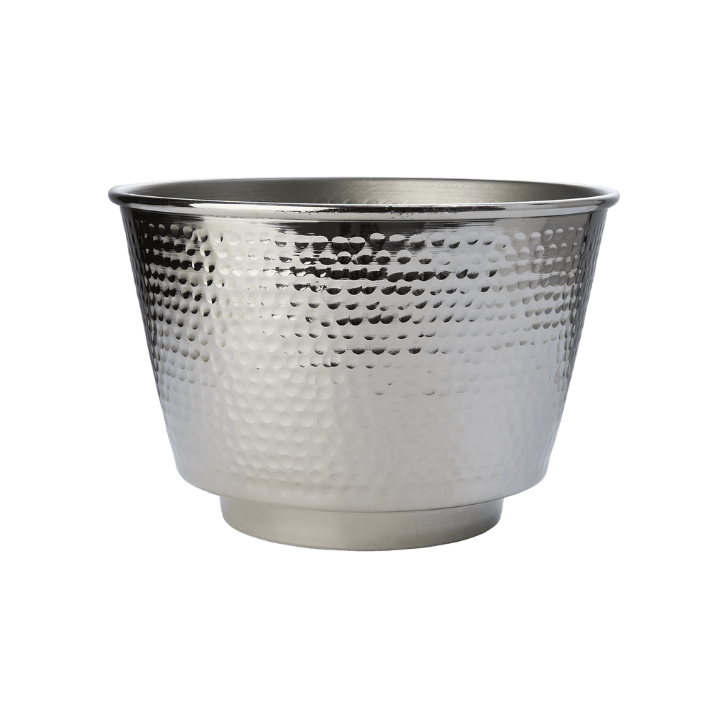 Seau à champagne en aluminium martelé – Finition argentée - Koddel.com