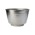 Seau à champagne en aluminium martelé – Finition argentée - Koddel.com
