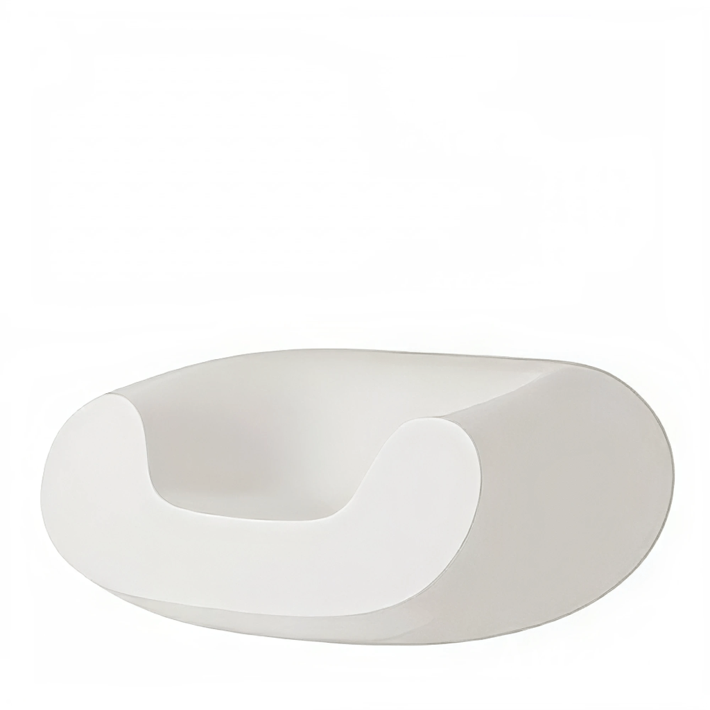 Fauteuil sculptural d’extérieur – Chubby blanc - Edition 2020 - Koddel.com
