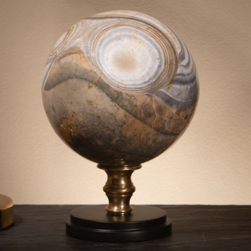Sphère de Jaspe Rayé – Pièce unique de 7,6 kg (Madagascar) - Koddel.com