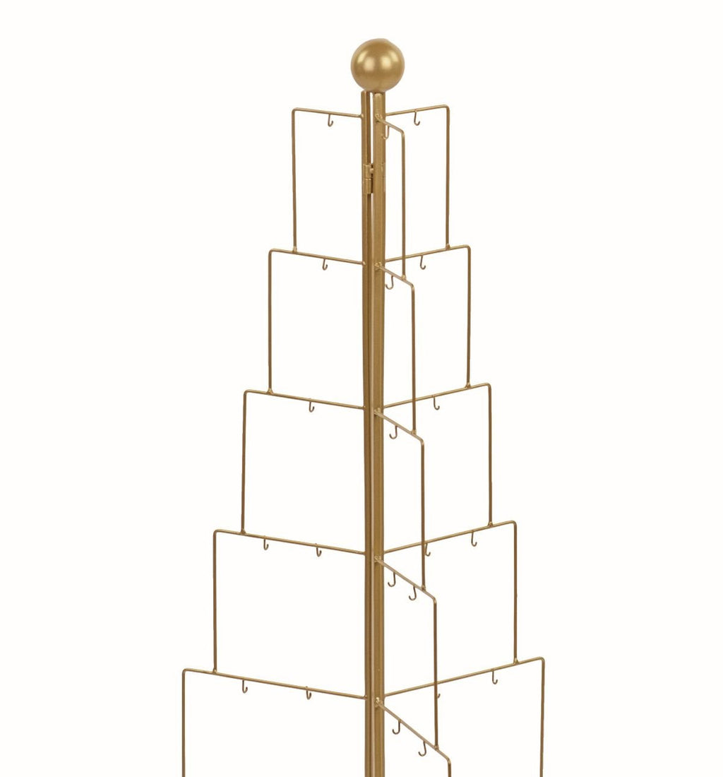 Arbre sculptural doré avec crochets - Koddel.com