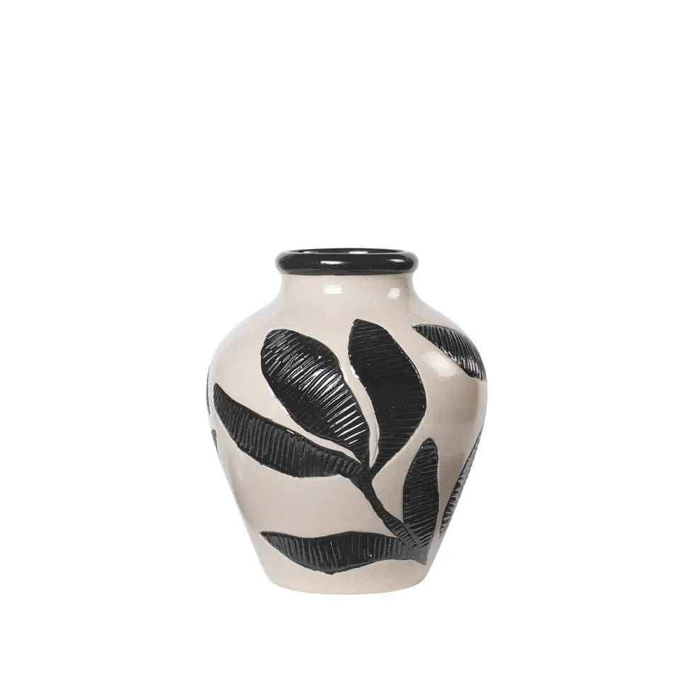 Grand vase en céramique peint à la main